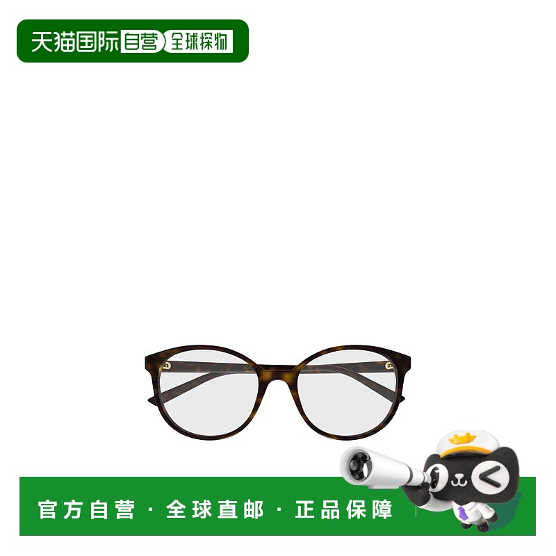 1h可退 GUCCI 女士眼镜 GG1996O002 AW2025 棕色 全框平光镜古驰