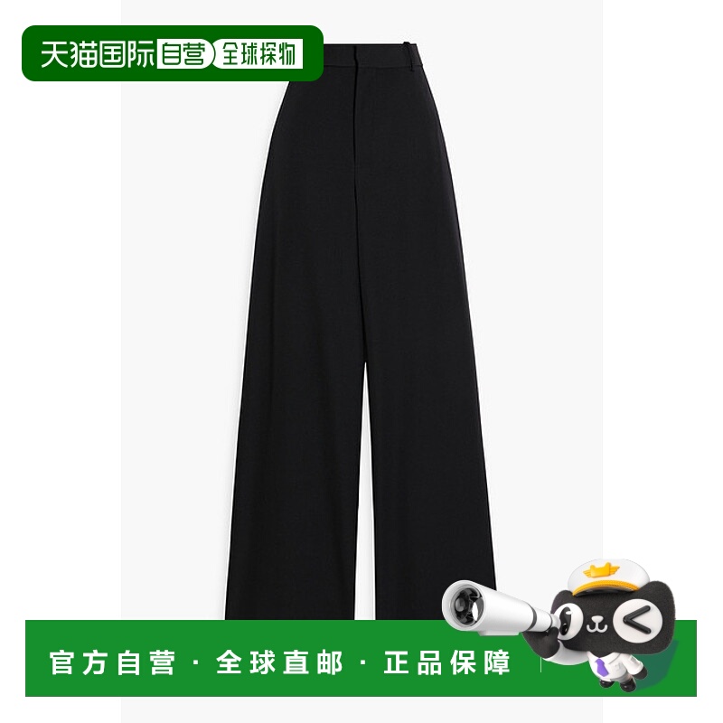 1h可退 潮奢 Balmain 巴尔曼 女士 de poudre 粒纹羊毛阔腿裤 YF0