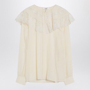 AW2025 CH25AHT56077114 米白色 女士衬衫 香港直邮CHLOÉ