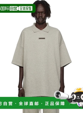 1h可退 潮奢 Essentials 男士 灰色 90s Fit Pique Polo 衫 125SP