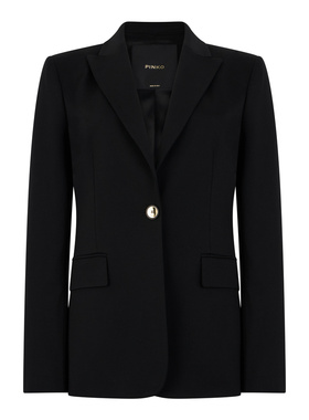 PINKO 女士西服 104903A36RZ99 SS2026 黑色 Fitted Blazer in Te