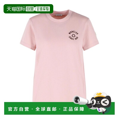 MONCLER 女士T恤 0938C0003089AUO51E SS2026 粉红色