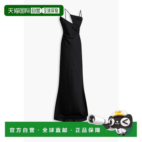 1h可退 潮奢 The Attico 女士 Melva 不对称剪口缎面礼服 232WCW6
