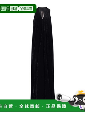 RICK OWENS 女士连衣裙 RP02E4575V09 AW2025 黑色 无袖连衣裙