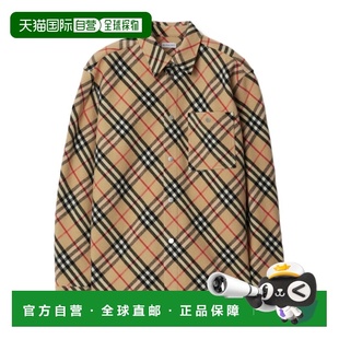 80919081 衬衫 AW2024 花色 BURBERRY 格纹羊毛衬衫 男士