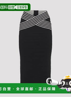 1h可退 潮奢 Elisabetta Franchi 女士 黑色针织半身裙 GK16S61E2