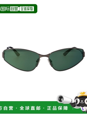 BALENCIAGA 女士眼镜 BB0335S005 SS2024 绿色 几何太阳镜