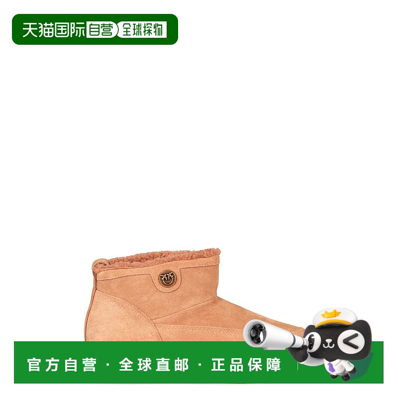 PINKO 女士高跟鞋 SS0105P055MC0 AW2025 棕色 Yoko 22 Ankle Boo