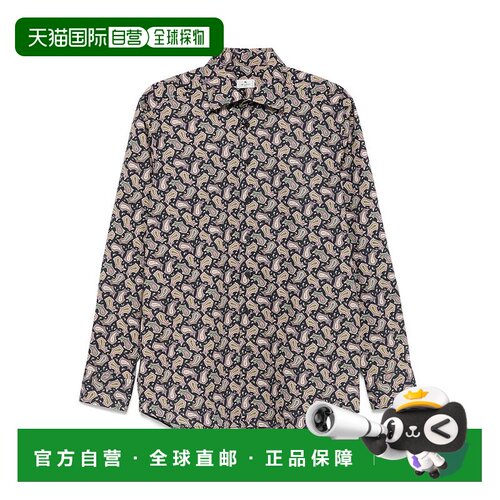 1h可退 ETRO 男士衬衫 99SA5M4MRIB0025X0810 AW2025 蓝色新款