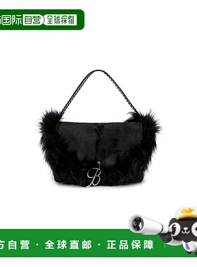 1h可退 潮奢 Blumarine 蓝色情人 女士 Pony 皮革包包 A5UUW067A