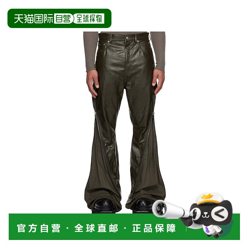 RICK OWENS 男士休闲裤 RU02E1343LSU25 AW2025 军绿色