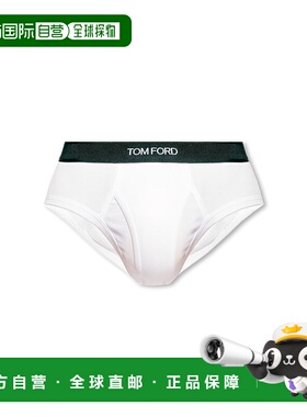 1h可退 TOM FORD 男士内裤 T4LC110400100 CO 白色 Briefs with l