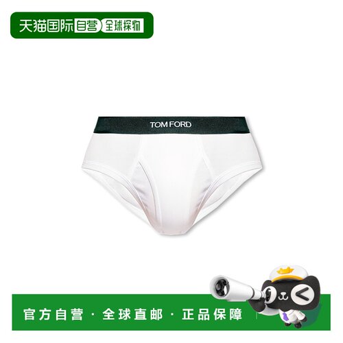 1h可退 TOM FORD 男士内裤 T4LC110400100 CO 白色 Briefs with l
