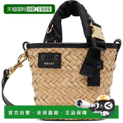 1h可退 潮奢 Sacai 女士 驼色 Hybrid Micro Marche 单肩包 S0470