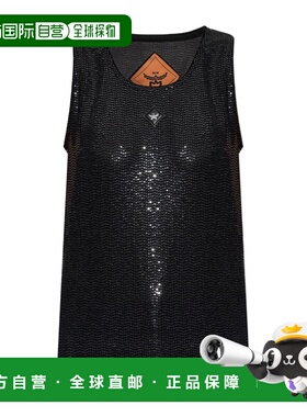 MCM 女士背心吊带 MFTEAMM05BK AW2024 黑色 圆领背心