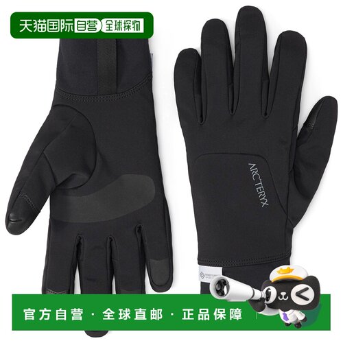 香港直邮Arc'teryx 男士手套 2028349BLACK CO 黑【付后1h可退】