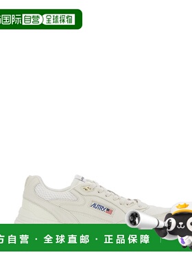 1h可退 潮奢 AUTRY 男士 'Hyperway' 白色低帮带Logo拼接鞋舌侧边