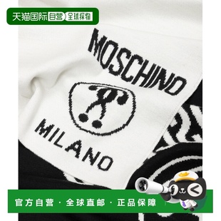男士 白色 围巾 AW2021 徽标细节围巾 50055M5145001 MOSCHINO