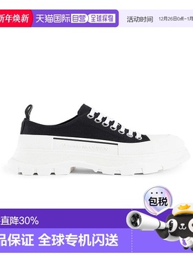 1h可退 Alexander McQueen亚历山大麦昆Tread Slick帆布系带及踝