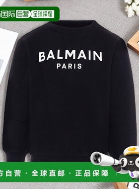 BALMAIN 男童卫衣 BX4P10Z3183930BC AW2025 黑色 长袖卫衣