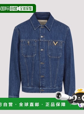 VALENTINO 男士夹克 8V3DC14FB6M558 SS2026 蓝色 Cotton Jacket