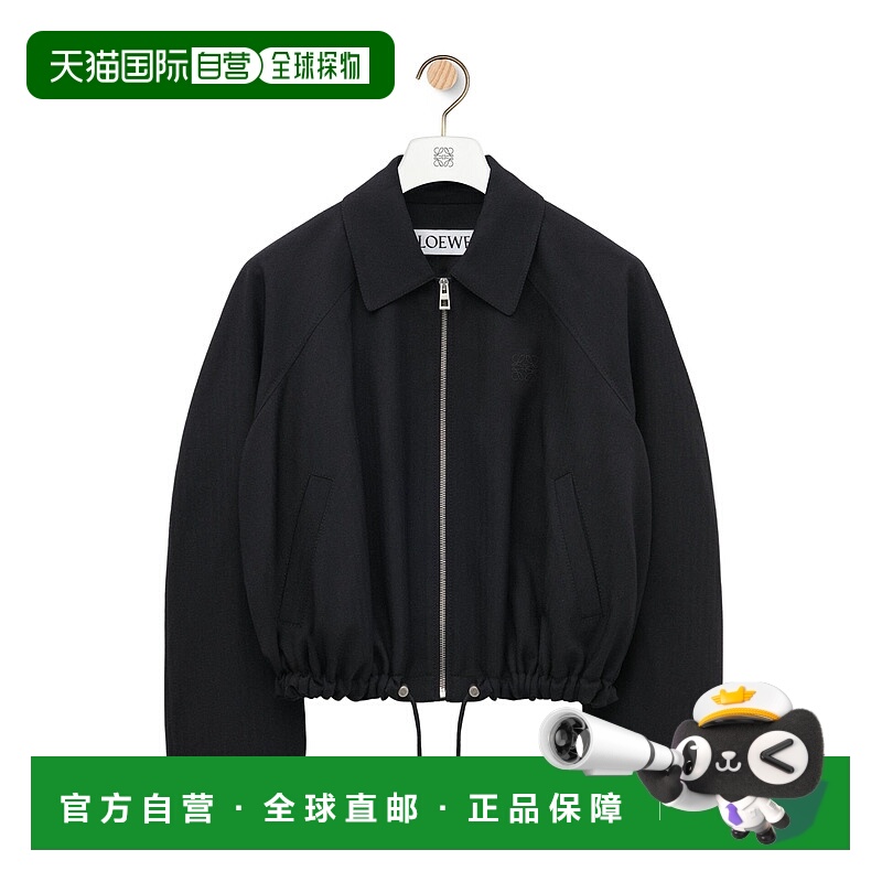 1h可退 LOEWE 女士外套 S359Y02XD41100 SS2025 黑色 长袖羊毛夹