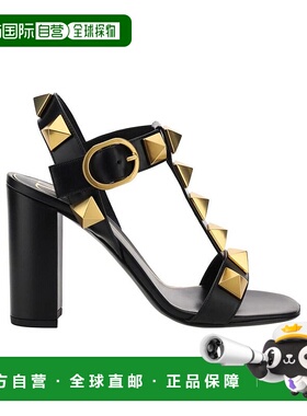 VALENTINO 女士凉鞋 XW2S0CR1ZWM0NO SS2024 黑色高跟鞋单鞋