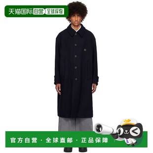 吴阳米 男士 海军蓝 1h可退 大衣 Wooyoungmi Balmacaan W24 潮奢