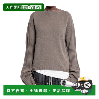 RICK OWENS 女士针织衫 RP02E4656KLWS34 SS2025 灰色羊绒