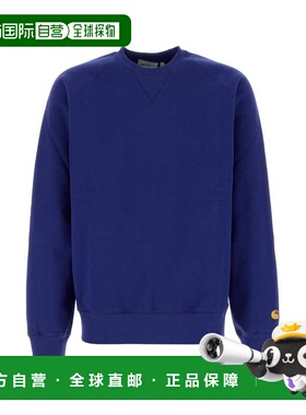 1h可退 潮奢 CARHARTT WIP 男士 Chase 蓝色棉混纺运动衫 I033660