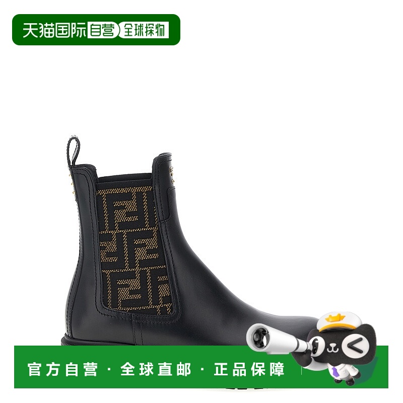 1h可退 FENDI 女士靴子 8T8576A379F1TOG AW2025 黑色 CHELSEA BO