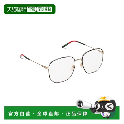 1h可退 GUCCI 女士眼镜 GG0396O001 CO 黑色 GUCCI WOMEN'S GG039