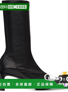1h可退 潮奢 Jil Sander 吉尔 桑达 女士 黑色中筒靴 J15WU0108P1