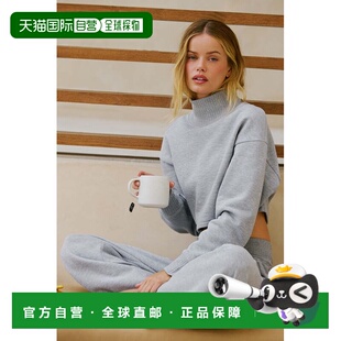 alo yoga 高领纯色宽松短款截短上衣 女款w3875r运动套装