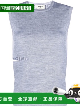 FENDI 女士衬衫 FZX967ANERF0TAZ SS2025 灰色 Tops新款