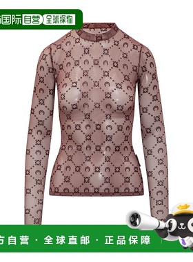 1h可退 潮奢 Marine Serre 女士 Second Skin 半透明上衣 WTO388A