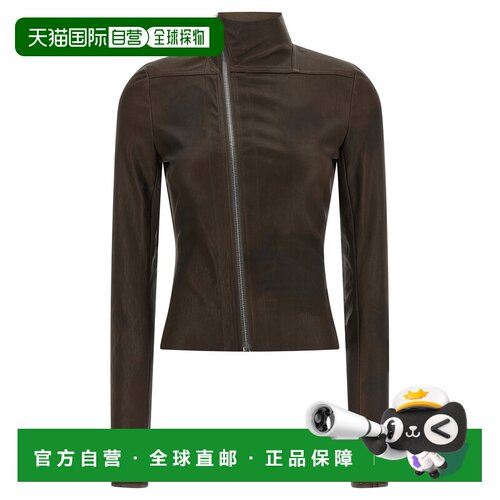 RICK OWENS 女士皮衣 RP02F5701LSV84 AW2026 棕色