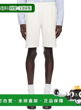 1h可退 潮奢 Lacoste 法国鳄鱼 男士 白色抽绳短裤 GH3445IBD