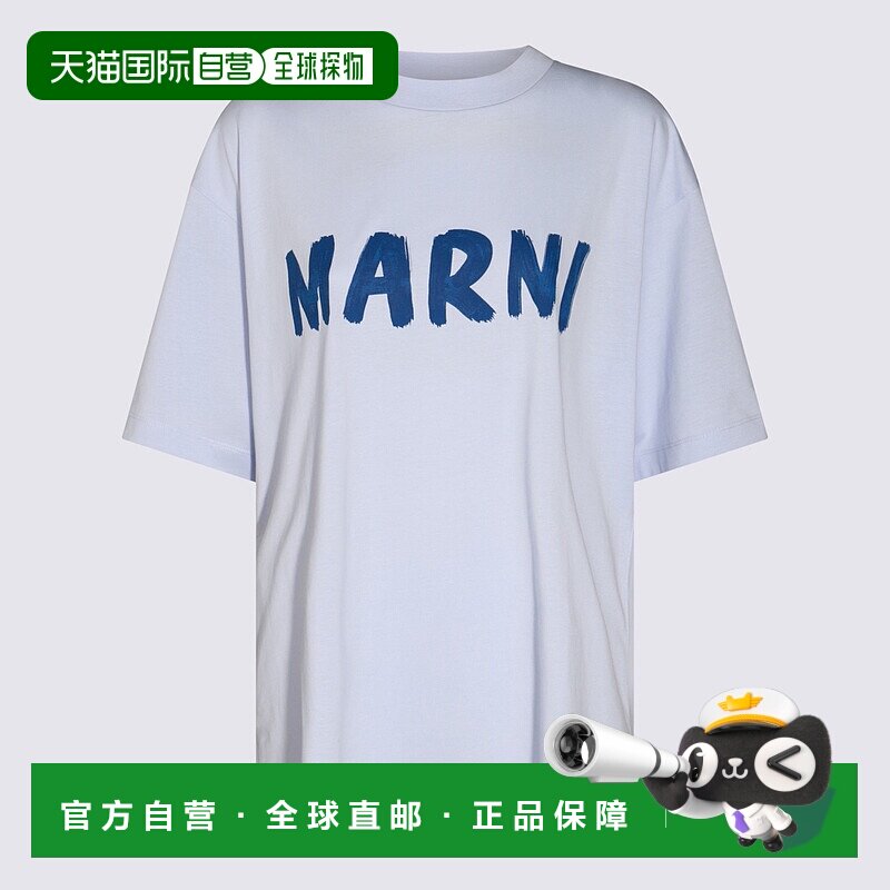 MARNI 女士T恤 THJET49EPHUSCS11LOB20 AW2024 浅蓝色