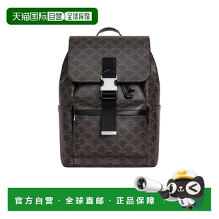 120812GL738SI 双肩包 SS2025 黑色 背包 CELINE TRIOMPHE 男士