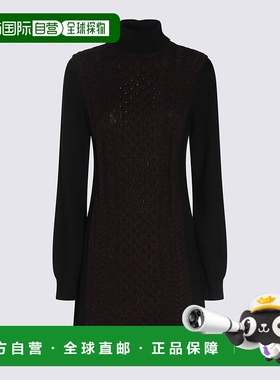 FENDI 女士连衣裙 FZDC81ASJNF0P1B SS2025 花色 高领针织连衣裙