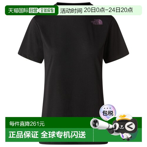 THE NORTH FACE 女士户外T恤 9166136BLACK CO 黑色北面