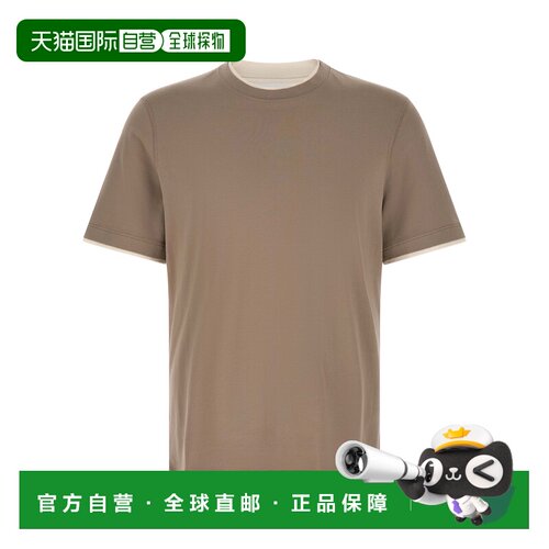 1h可退 BRUNELLO CUCINELLI 男士T恤 M0B137427COA08 AW2026短袖