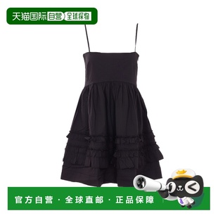 GANNI 女士连衣裙 A1030207099 SS2026 黑色 Stretch Cotton Mini