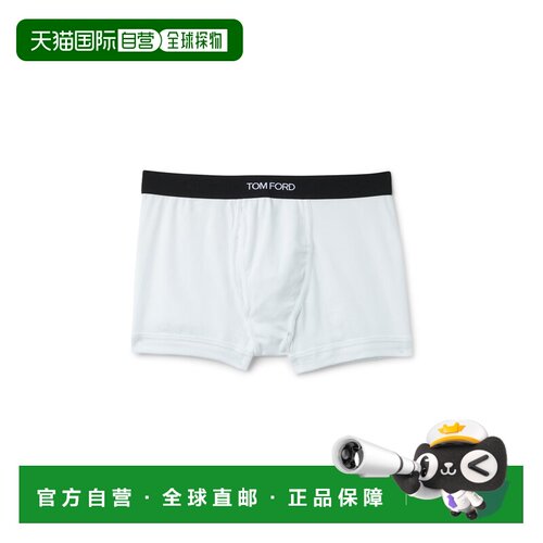 TOM FORD 男士内裤 T4XC31040WHITE AW2026 白色 徽标裤腰平角内