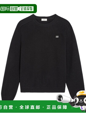 CELINE 男士针织毛衣 2AC85048T38NO AW2024 黑色 长袖毛衣