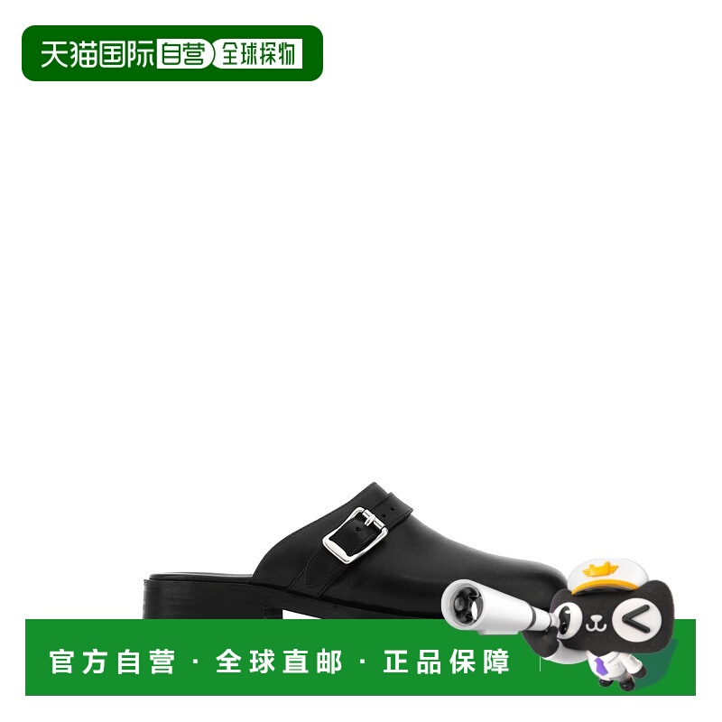 1h可退 OUR LEGACY 男士拖鞋 A2217CVSEBLACKLEATHER CO