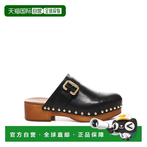 CHLOÉ 女士高跟鞋 CHC25A12ZLT001 AW2025 黑色 Jeannette Mules