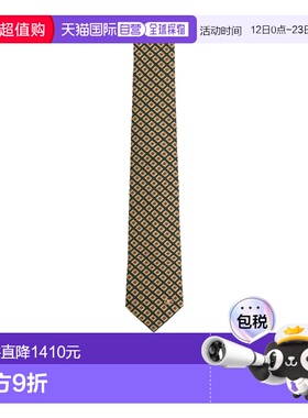 VALENTINO 男士领带 YEV194ZPH9XF SS2026 绿色 CHAMBER 图案 VAL