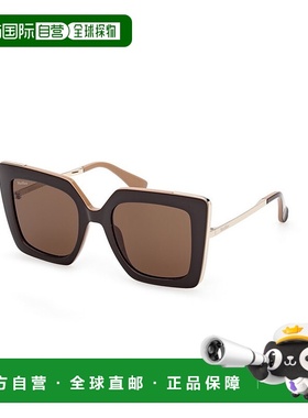 1h可退 MAX MARA 女士眼镜 MM005150E CO 棕色 徽标太阳镜